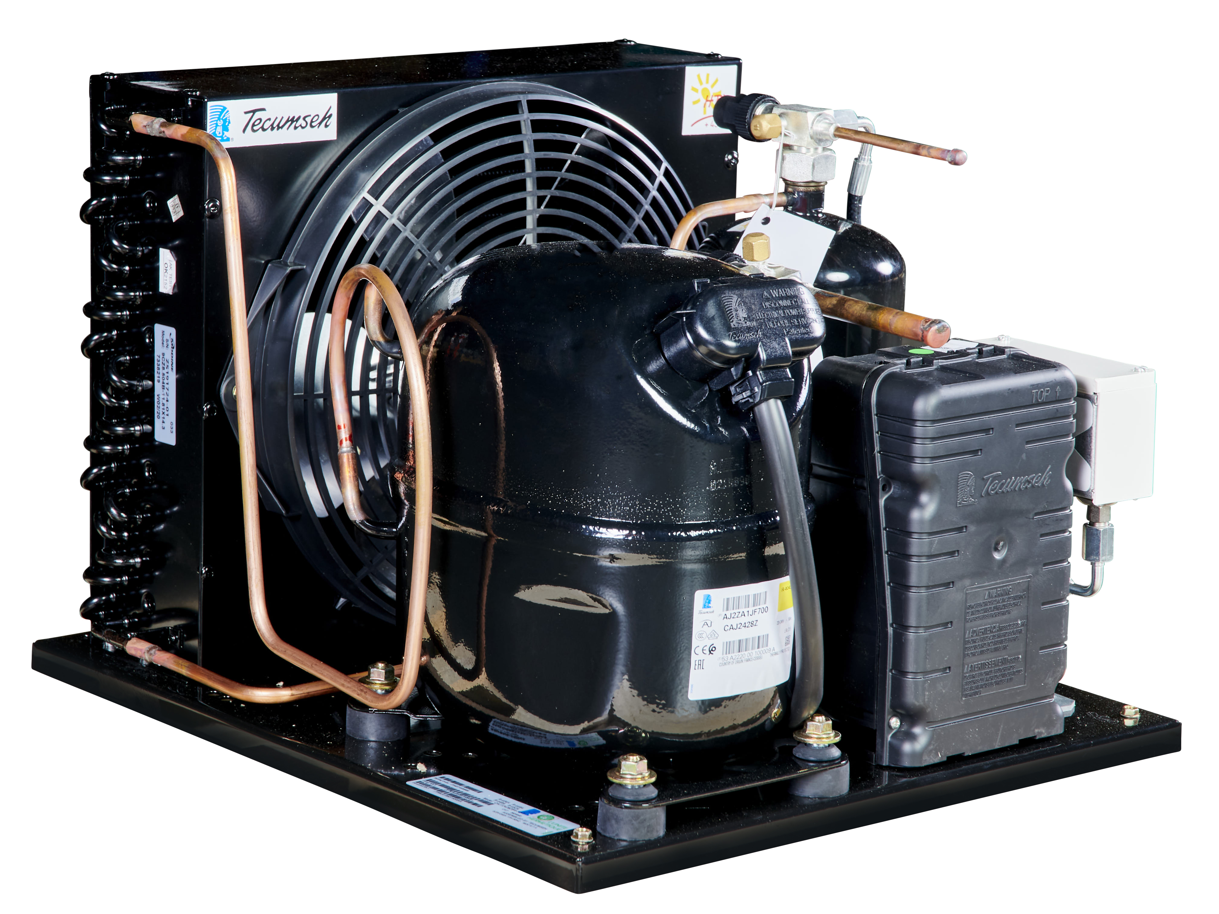 Tecumseh AJ2 HTA Condensing Unit 1/2HP R404 LBP CAJT2428ZBR-FZ-1 with Pressure Control