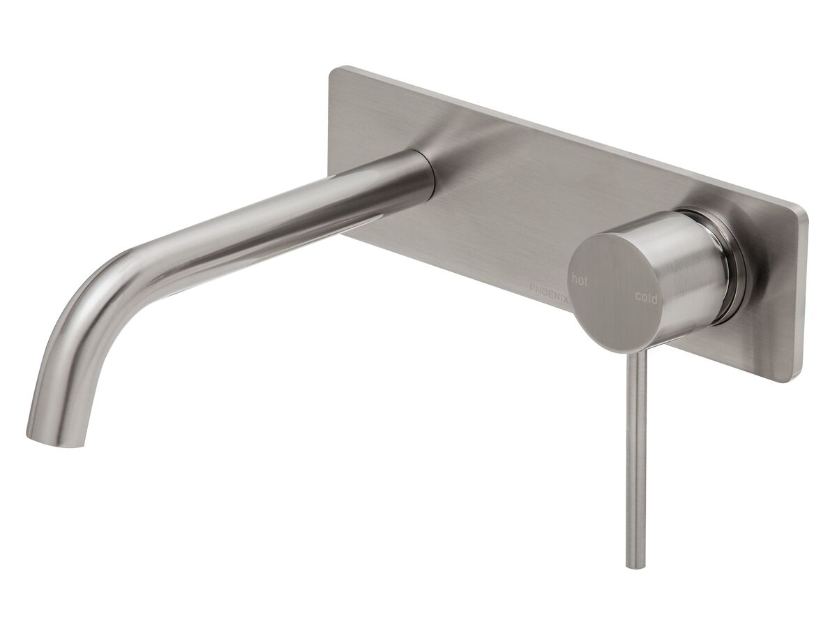 Phoenix Vivid Slimline Curved Wall Set 180mm Brushed Nickel