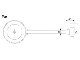 Scraptrap Cast Stainless Sink Waste Arrestor (90mm) with Cast Stainless Shut Off Valve - Removable Strainer basket and Fixed Secondary Strainer