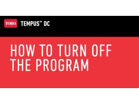 How to turn off the program
