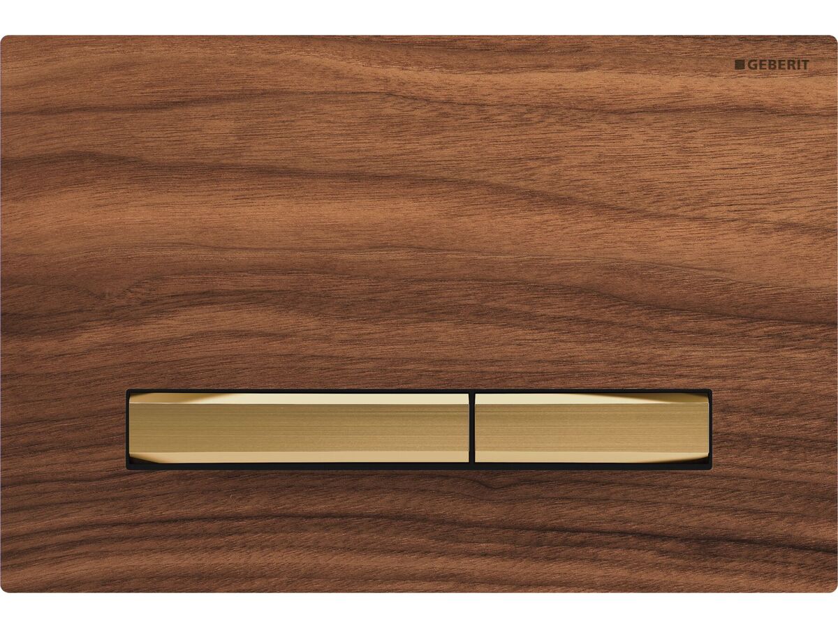 Geberit Sigma 50 Dual Flush Button Wood / Brass
