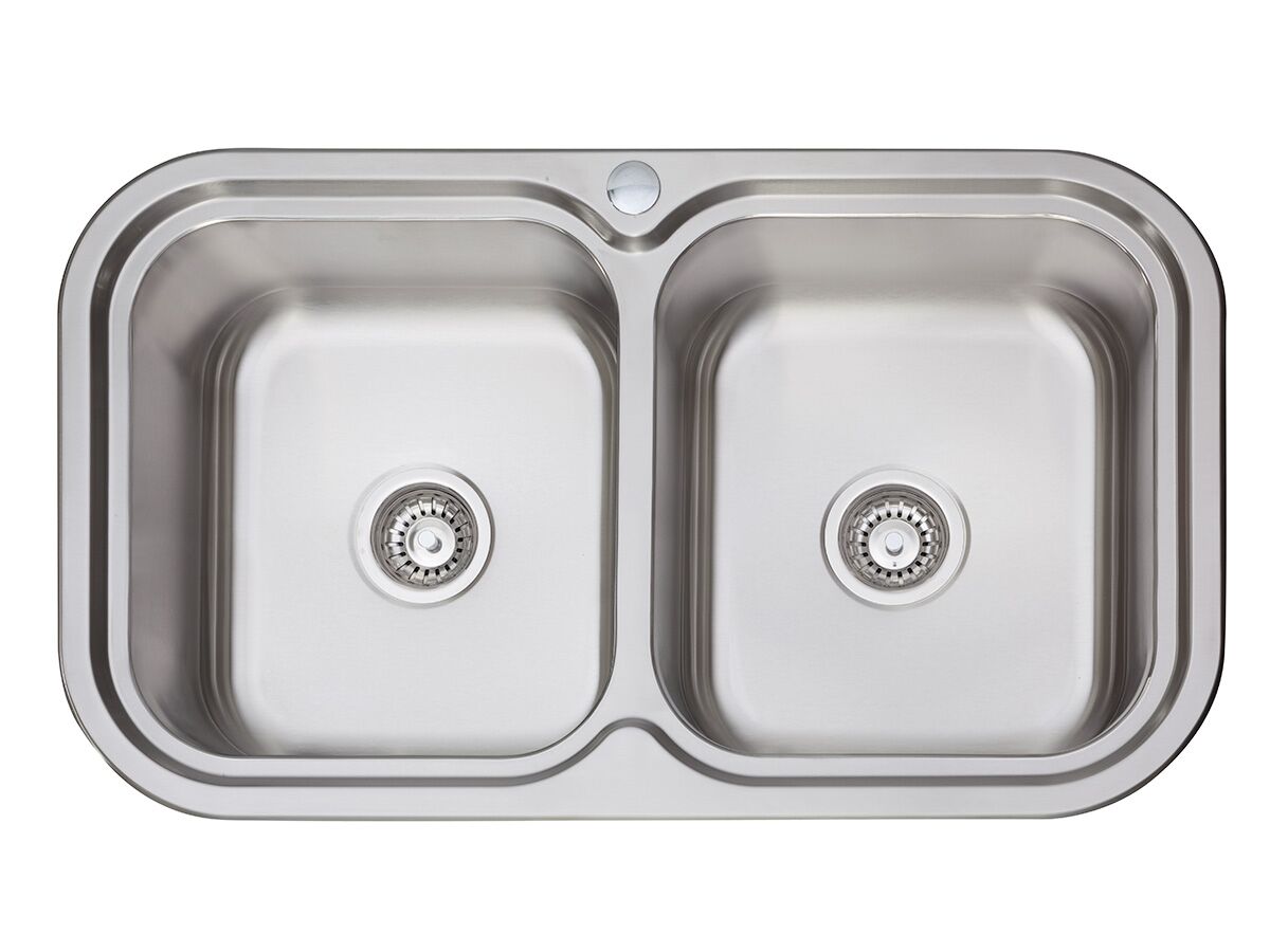 AFA Flow Double Bowl Undermount/Inset Sink 1 Taphole with QuickFit