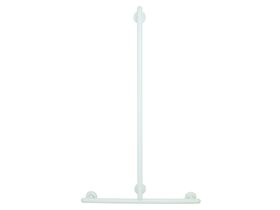 Raffaello Stainless Steel Shower T Rail 1116mm x 666mm White