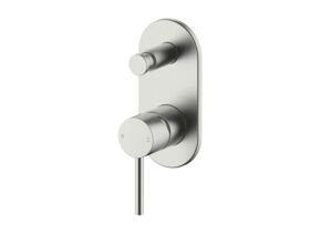 Mizu Drift Shower Mixer with Diverter Brushed Nickel