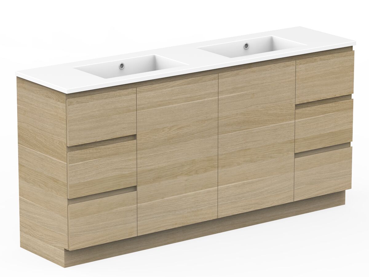 Posh Domaine Plus Conventional 1800mm Double Bowl Floor Mounted Vanity