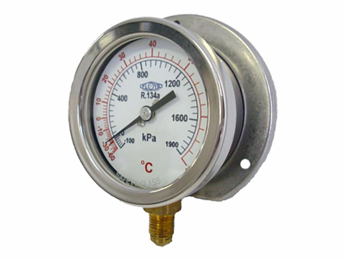 Floyd No Temp 100mm Compound Gauge Surface Mount Bottom Entry Liquid