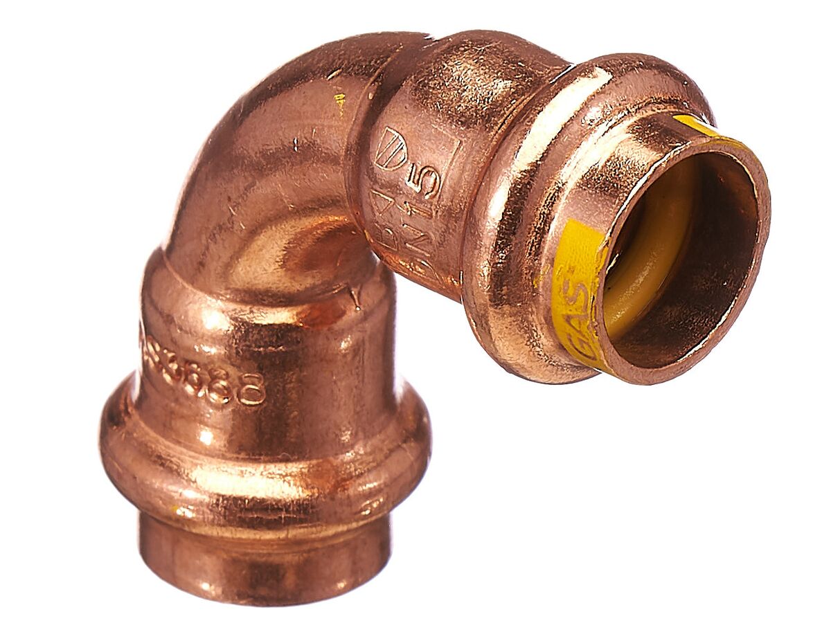 BPress Gas Elbow 90 Degrees 15mm from Reece