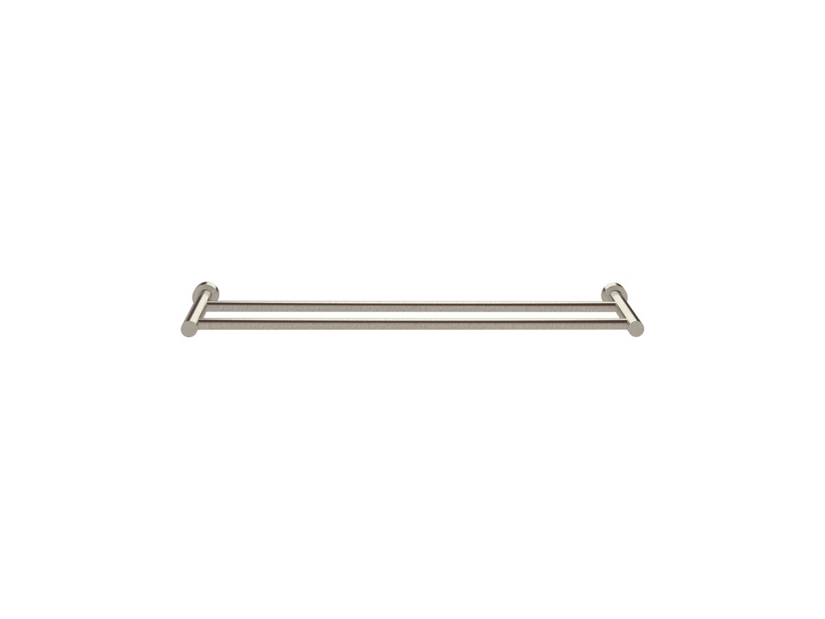 Sussex Scala Double Towel Rail 700mm Brushed Nickel