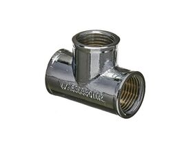 Tee Chrome Brass 15mm