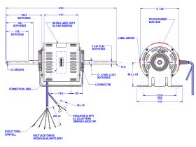 Fasco Fan Motor 240V 750W 808555QVA-A11S