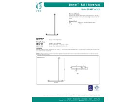 Specification Sheet - RBA Shower T Rail Right Hand 1100 x 500 x 175mm