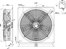 CABERO 910MM AC FAN W6D910-GA01-01