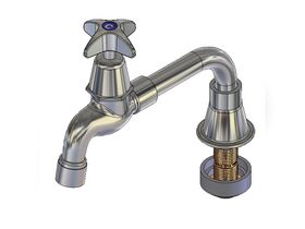 Vandal Proof Type 26 Lab Bench Bib Tapwith Anti Vandal Aerator (3 Star)