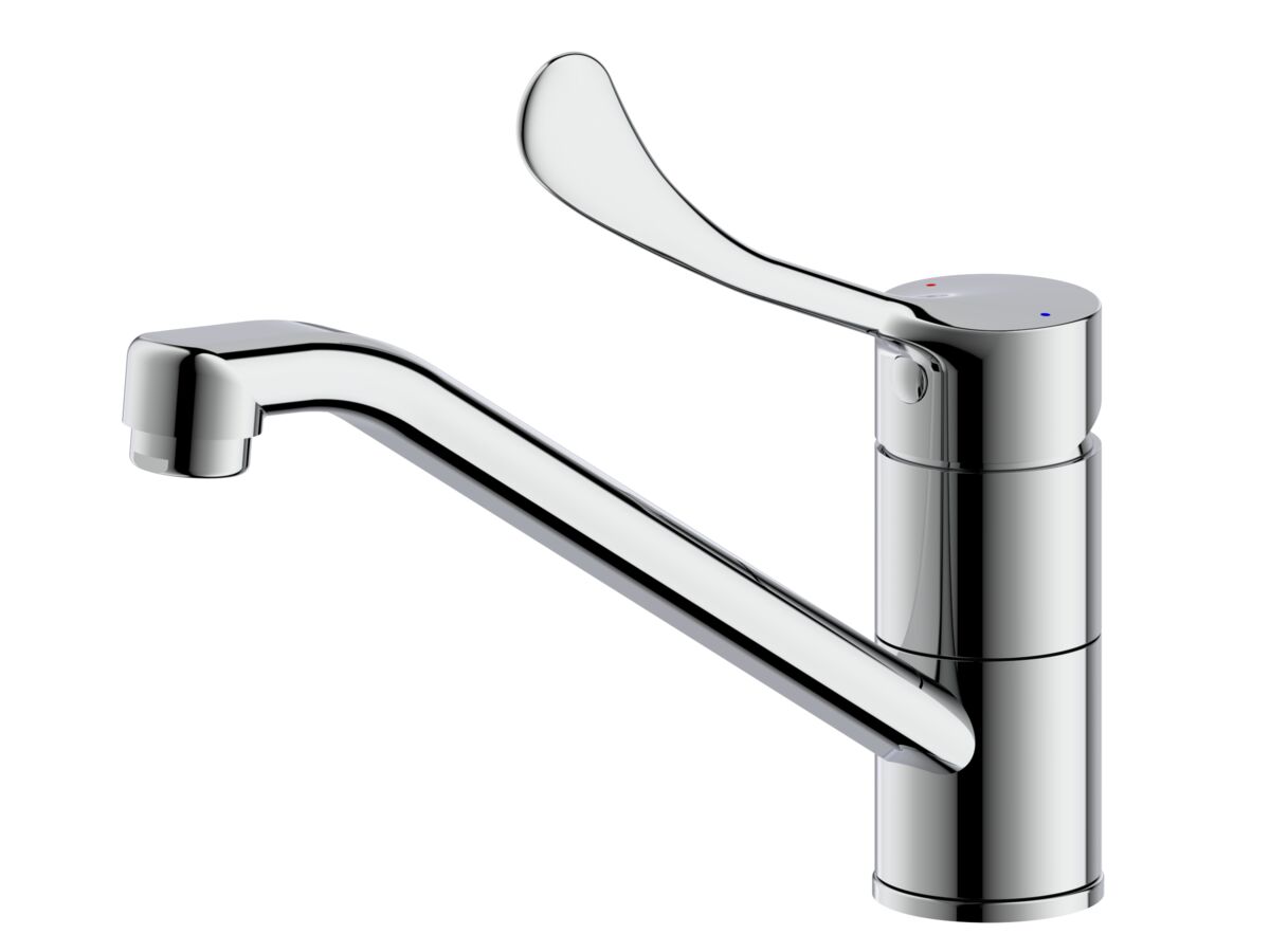 Hero - Posh Solus Standard Sink Mixer Tap with Extended Lever Chrome (4 Star)