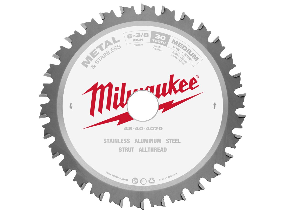 Milwaukee Metal Saw Blade 5 3/8" 30T from Reece