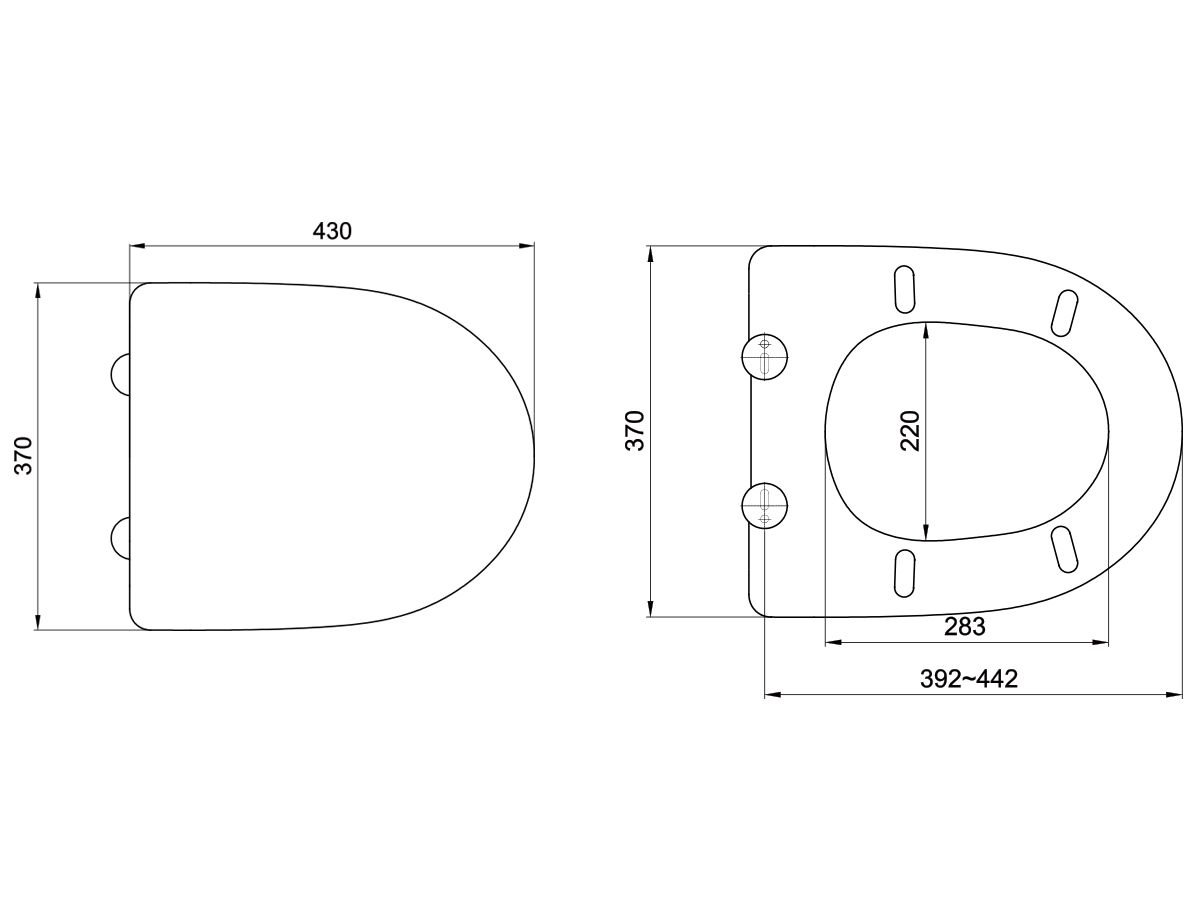 American Standard Soft Close Quick Release Toilet Seat (Suit
