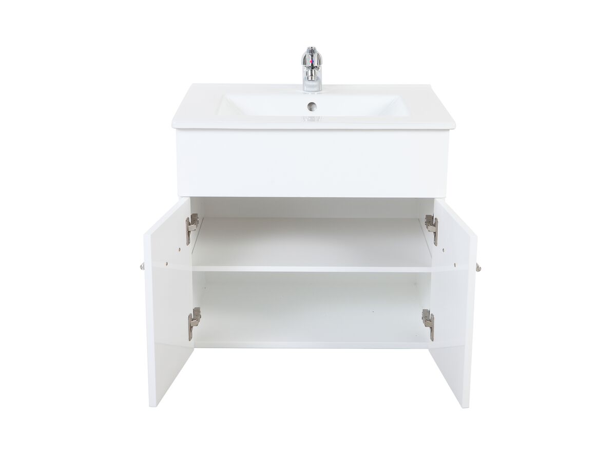 Posh Bristol MK2 600mm Wall Hung Vanity Unit Centre Bowl 2 Door 1