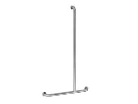 Mobi 1100 x 600mm Right Hand Invert "T" Grab Rail Satin Stainless Steel