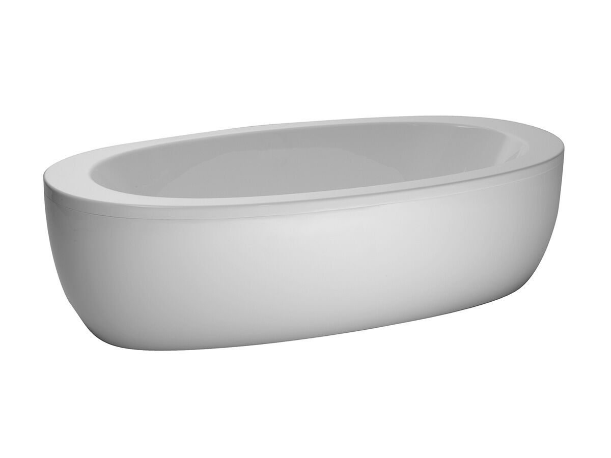 LAUFEN Alessi One Freestanding Bath with Overflow 2030mm x 1020mm White