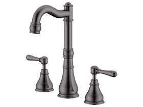 Milli Voir English Basin Set Lever Handle Brushed Gunmetal (5 Star)
