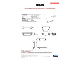 Specification Sheet - Mizu Drift 90 Degree Accessible WC Kit Right Hand Brushed Stainless Steel