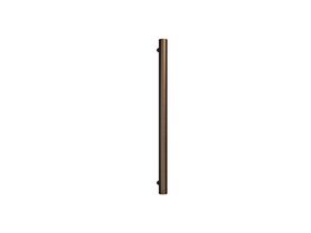 Milli Mood Edit Vertical Single Heated Towel Rail 900 x 38mm PVD Brushed Bronze