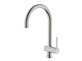 Roca Ona Gooseneck Sink Mixer Tap Brushed Nickel (5 Star)