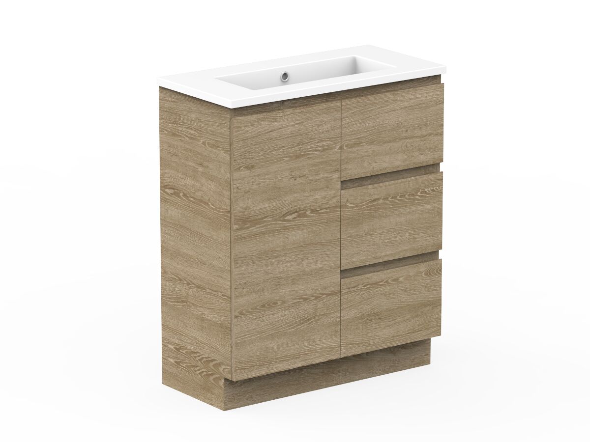 Posh Domaine Ensuite 750mm Floor Mounted Vanity Unit Cast Marble Top from Reece