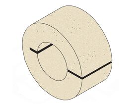 Insulated Pipe Block 19mm Wall X 13mm Inside Diameter