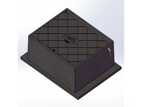 Stop Box Cover Heavy 225mm x 150mm Cast Iron