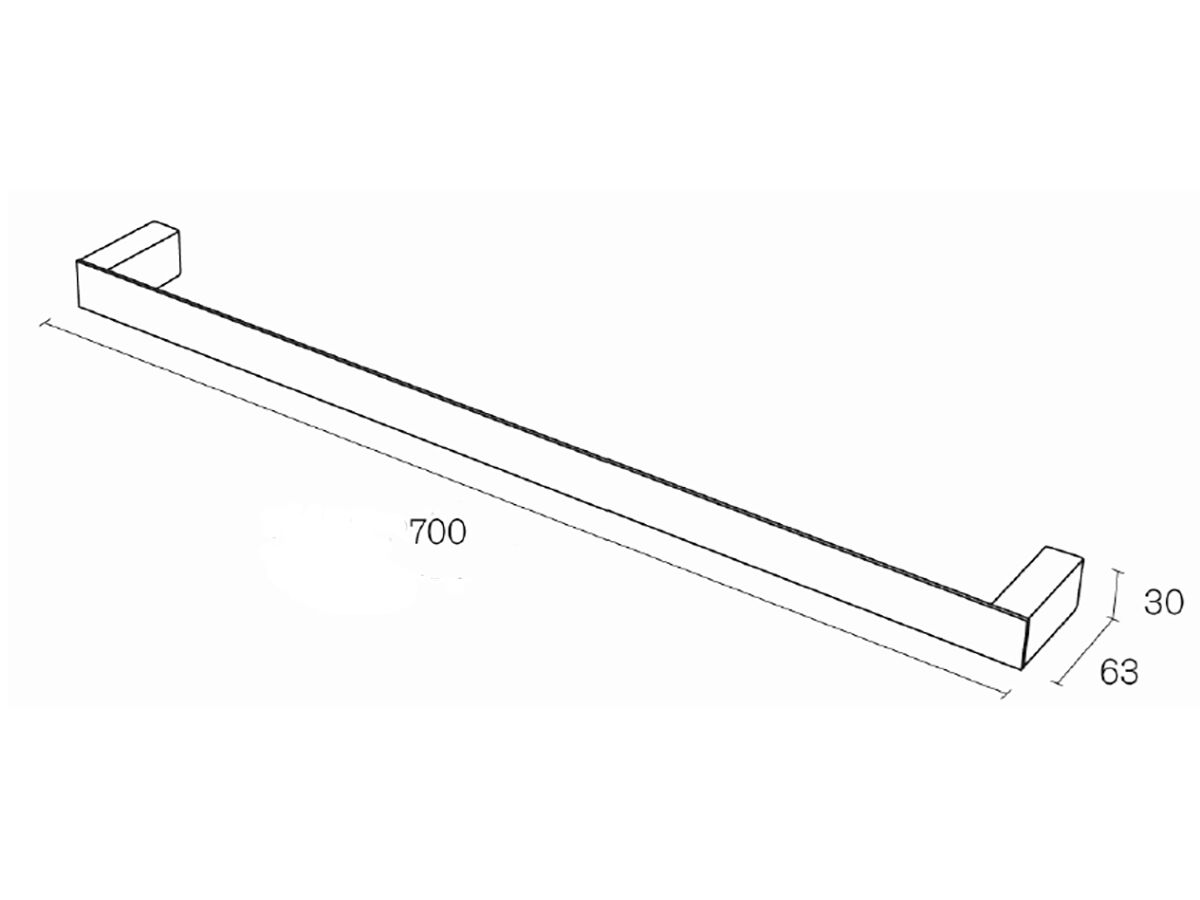 Heirloom Mainz Towel Rail 700mm Chrome from Reece