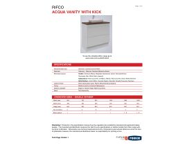 Technical Guide - Acqua with Kick Vanity Unit