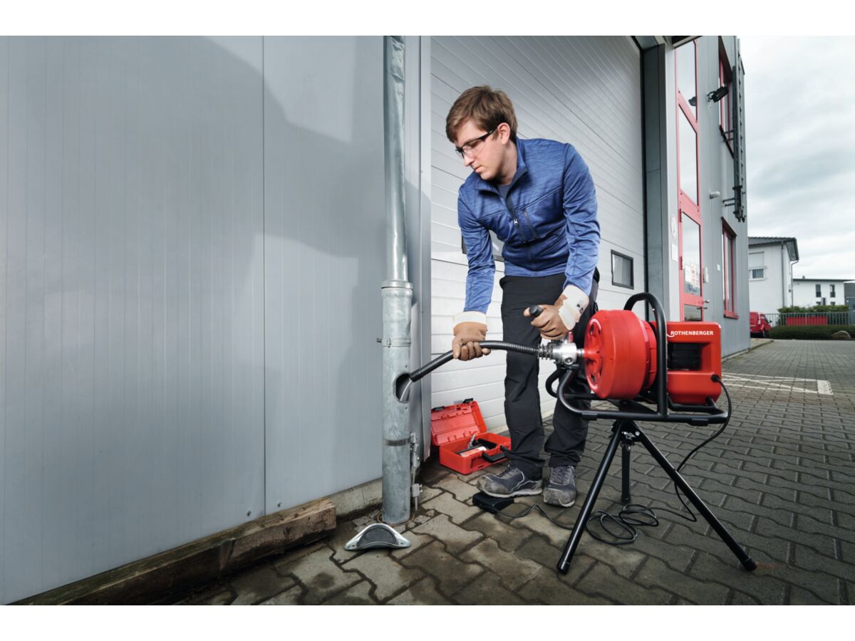 Rothenberger Battery Rodrum CL Drain Cleaner Set (includes (spiral