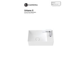 Technical Guide - Caroma Urbane II Hand Wall Basin 1 Taphole