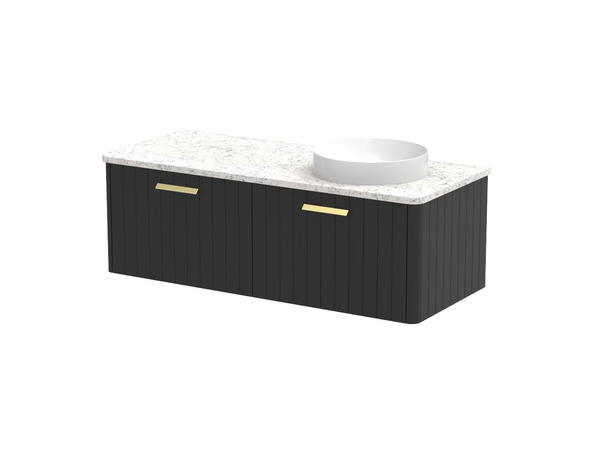 Kado Neue All-Drawer 1200 Right Offset Bowl Wall Hung Caesarstone