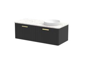 Kado Neue All-Drawer 1200 Right Offset Bowl Wall Hung Caesarstone