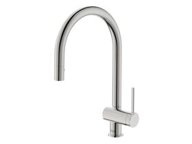 Roca Ona Gooseneck Pull Out Sink Mixer Tap 2 Function Brushed Nickel (5 Star)