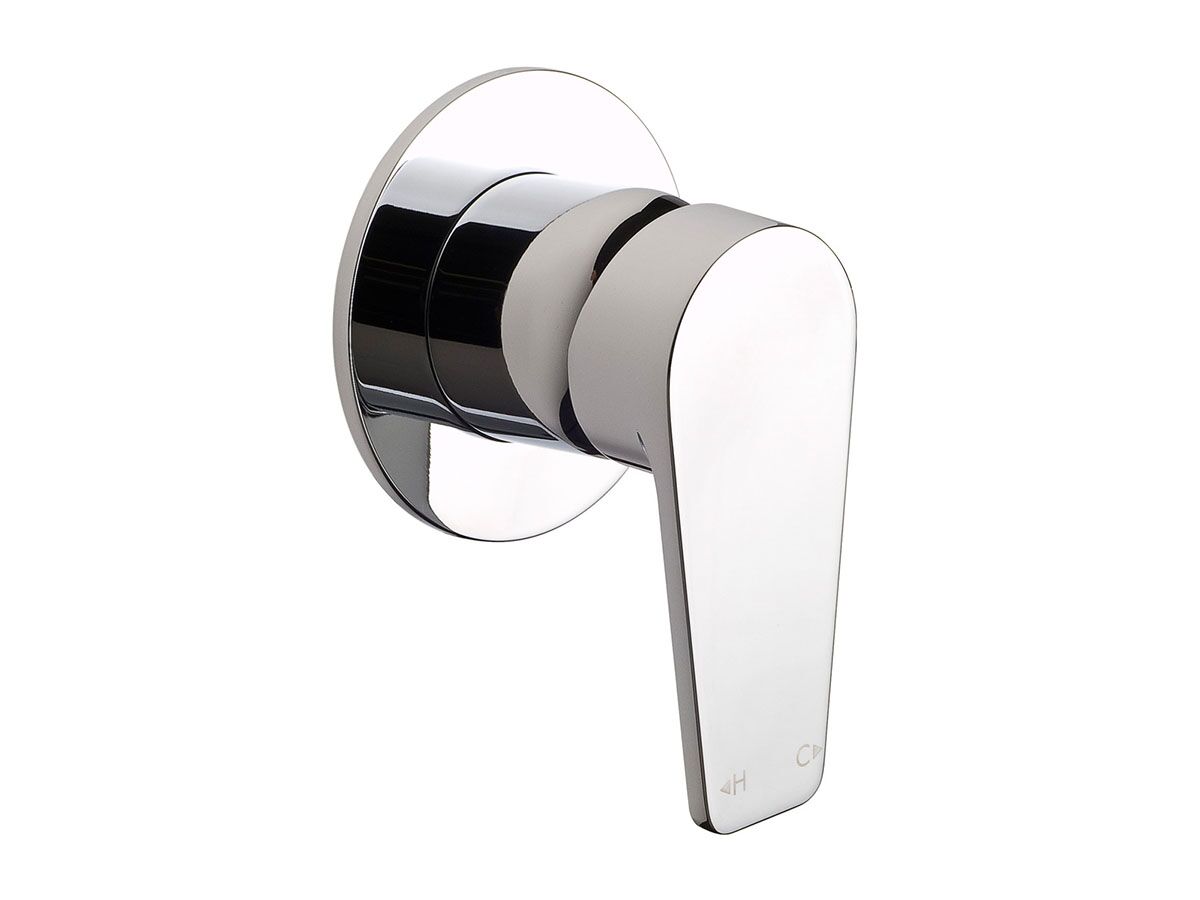 Yeva Shower Mixer Tap with Round Plate Chrome from Reece