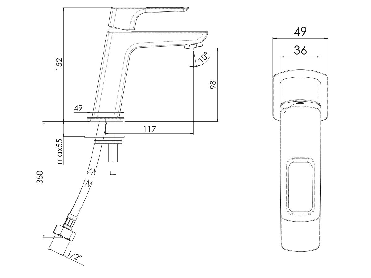 Nobili Acquario Basin Mixer Chrome (5 Star)