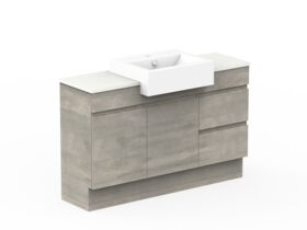 Posh Domaine Semi Recessed Vanity Unit