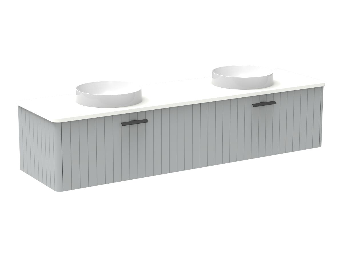 Kado Neue All-Drawer 1800 Double Bowl Wall Hung Friday Quartz