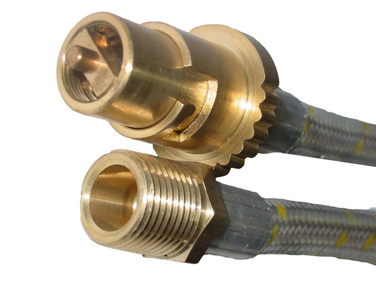 Flexible Hose 10mm (1/2") Gas x Male) 1200mm from Reece