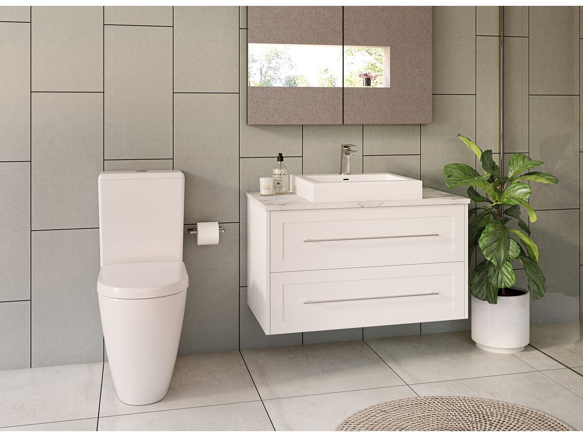 Kado Lux 900mm All Drawer Wall Hung Vanity Unit 2 Drawers Centre Bowl