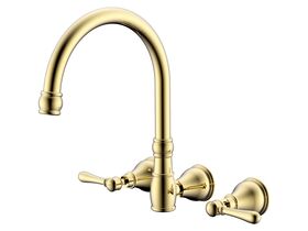 Milli Voir Wall Kitchen Set Lever Handle Brass Gold (4 Star)