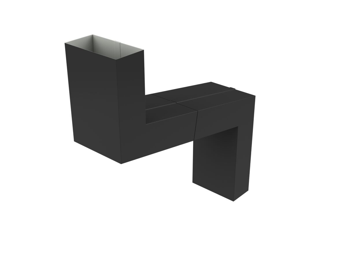 Downpipe Offset 100mm x 50mm Monument