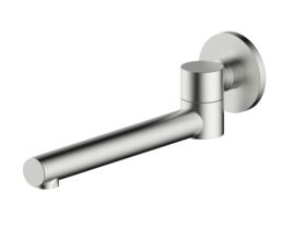 Mizu Drift Swivel Bath Outlet Straight Spout Brushed Nickel