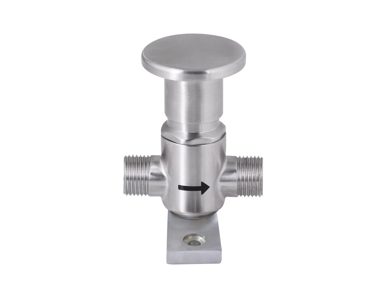 Foot/Knee Operated Valve 90 Degree Mount 1/2 inch MI Connections