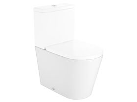 Roca Inspira Rimless Close Coupled Back to Wall Back Inlet Pan Only White (4 Star)