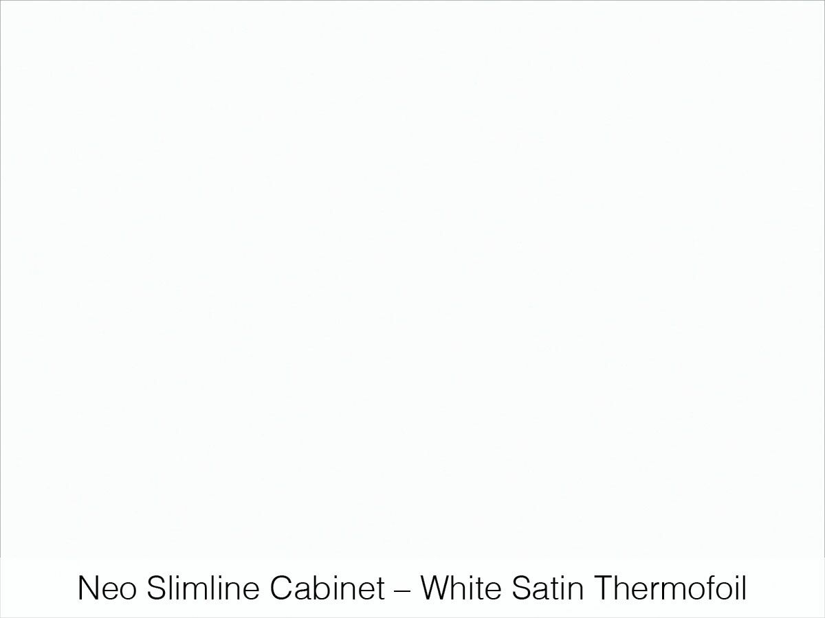 Neo Slimline White Satin Thermofoil