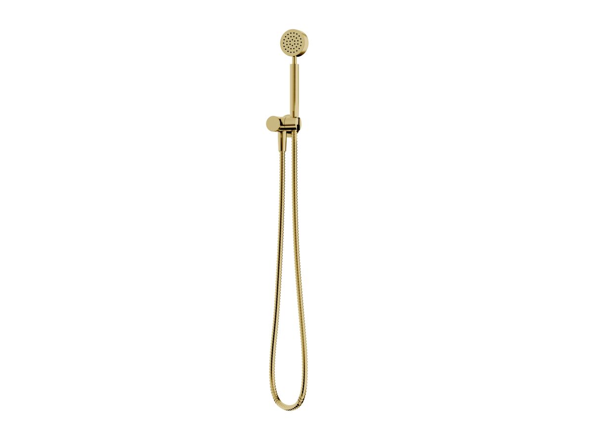 Milli Mood Edit Round Hand Shower with Swivel Bracket PVD Brushed Gold